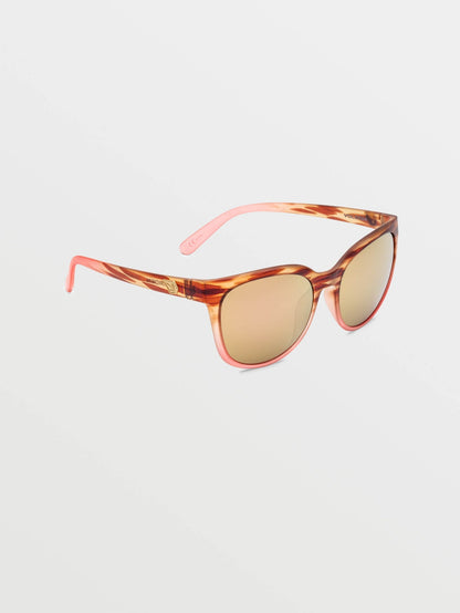 Lunettes de soleil Garden Gloss Pink Tort (Verres champagne bronze) - BRONZE CHAMPAGNE CHROME