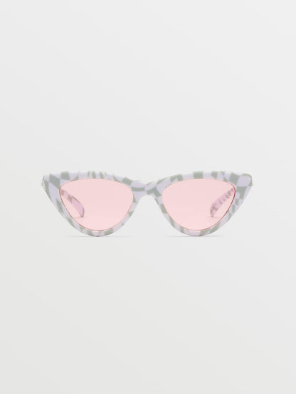 Knife Check Her Sonnenbrille (rosa Gläser) – CHEETAH