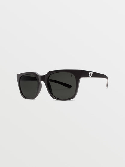 Morph BLACK matte Sonnenbrille (graue polarisierte Gläser) – SCHWARZ
