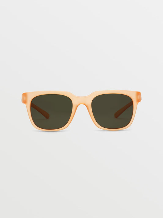 Morph Matte Amber Sonnenbrille (Grau-Grüne Gläser) - AMBER ROCK