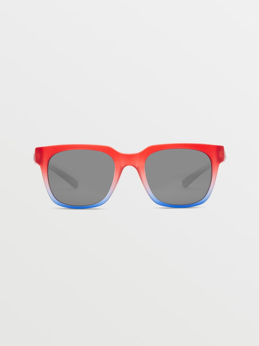 Morph Stars &amp; Stripes Sonnenbrille (silberne verspiegelte Gläser) – STORMY SEA