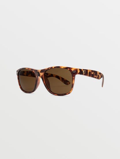 Fourty 6 Matte Tort Sunglasses (Bronze Lenses) - BRONZE