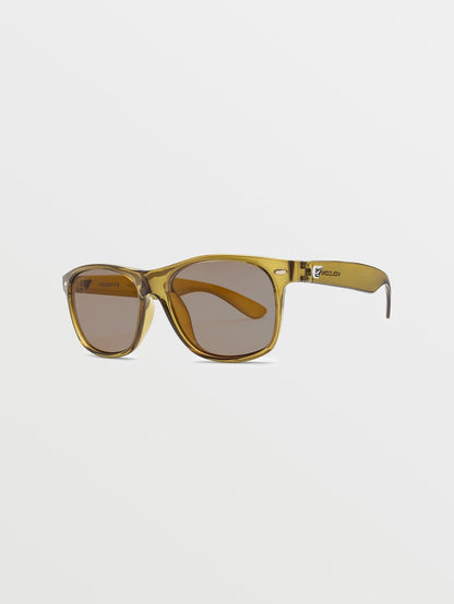 Fourty6 Gloss Olive Sunglasses (Light Bronze Lens) - OLIVE
