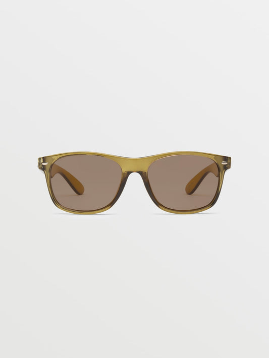 Fourty6 Gloss Olive Sonnenbrille (hellbronzefarbene Gläser) – OLIVE