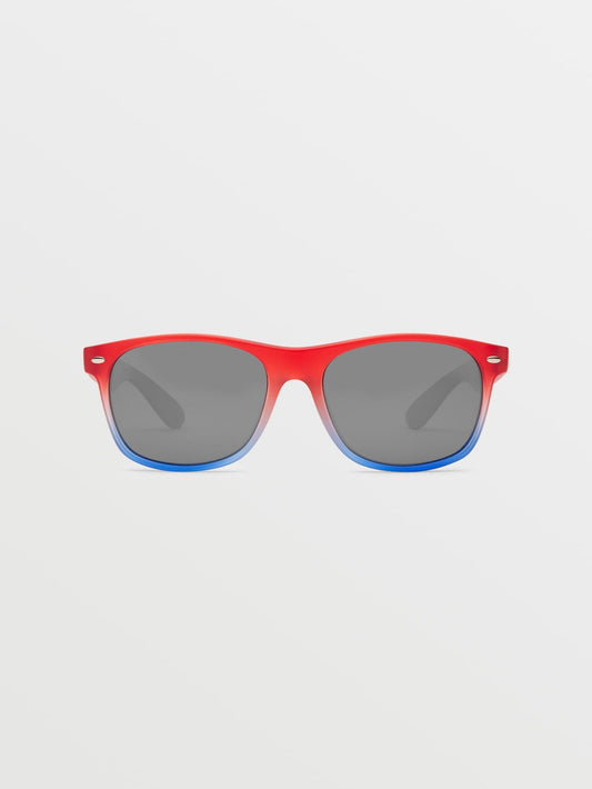 Fourty6 Stars &amp; Stripes Sonnenbrille (silberne verspiegelte Gläser) – STORMY SEA