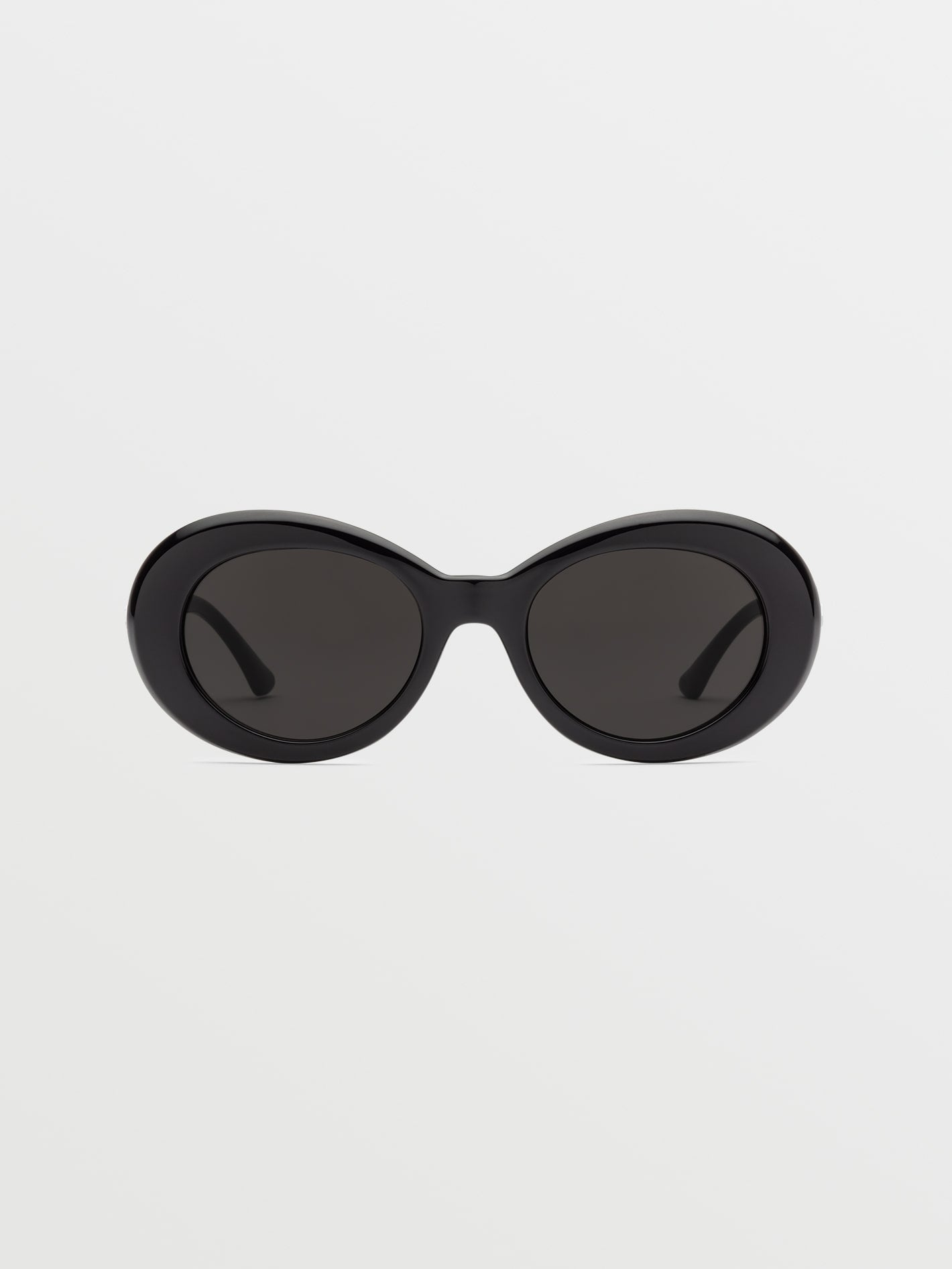 Stoned Gloss Black Sunglasses (Gray Lenses) - GRAY