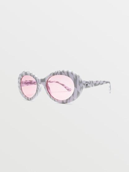 Stoned Check Her Sonnenbrille (rosa Gläser) – CHEETAH
