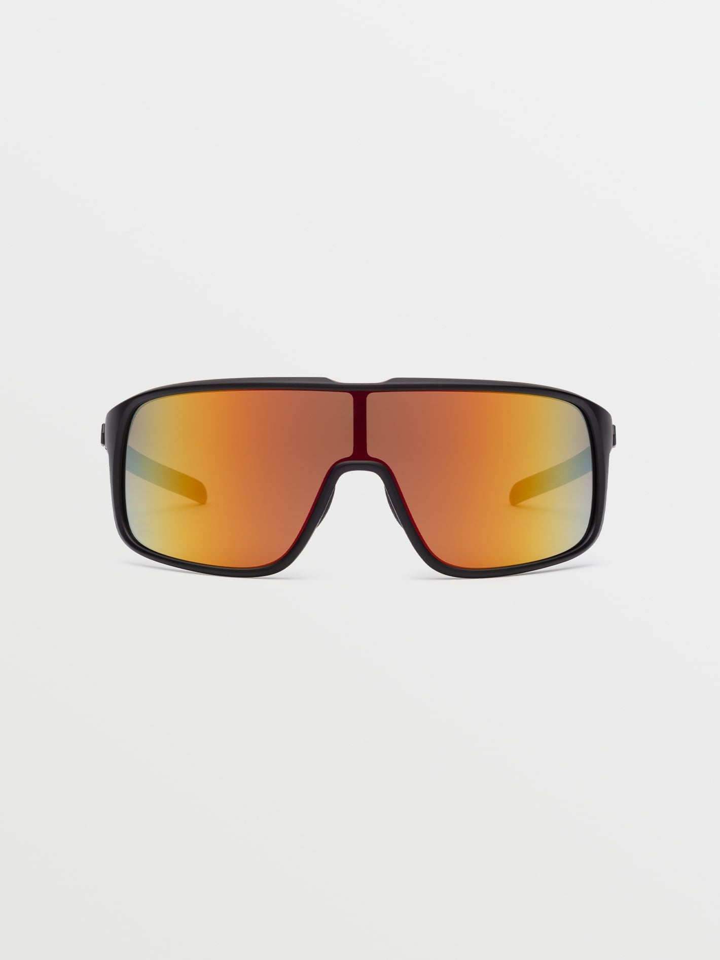 Macho BLACK matte sunglasses (Gray red lenses) - GRAY RED CHROME