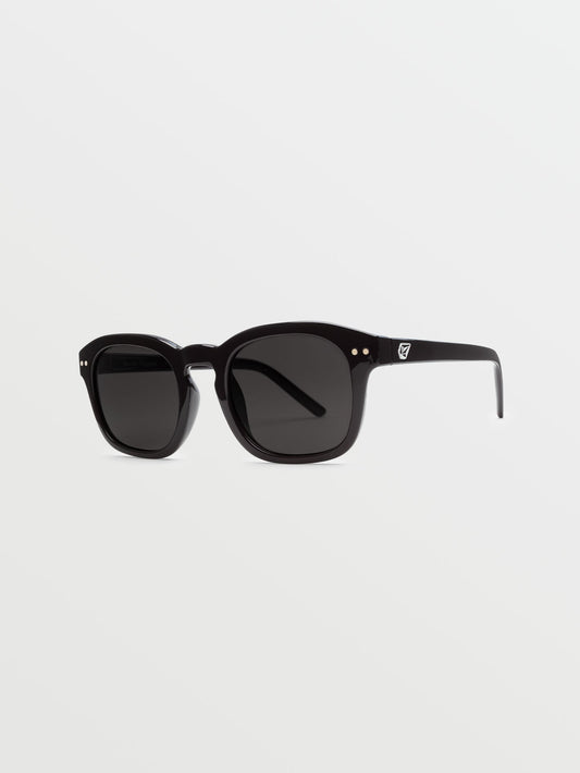 Lunettes de Soleil Earth Tripper Gloss Black (Verres gris) - BLACK