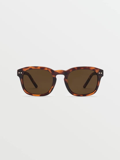 Earth Tripper Matte Tort Sunglasses (Bronze Lens) - MARTINI OLIVE