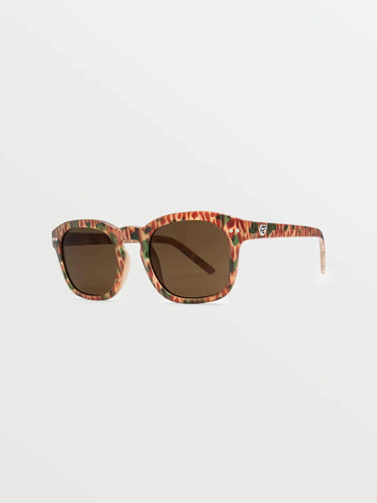 Earth Tripper Matte Geo Sonnenbrille (Bronzegläser) – MEGA ORANGE
