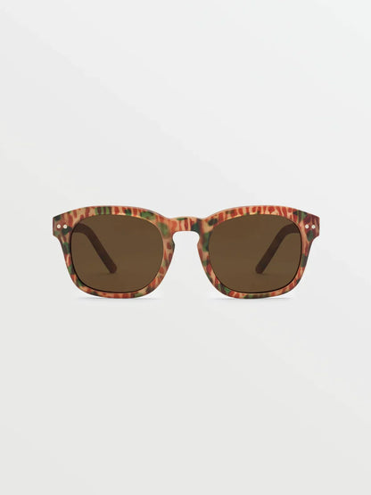 Earth Tripper Matte Geo Sonnenbrille (Bronzegläser) – MEGA ORANGE