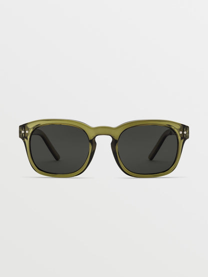 Earth Tripper Grüne Sonnenbrille (graue polarisierte Gläser) - GRÜN