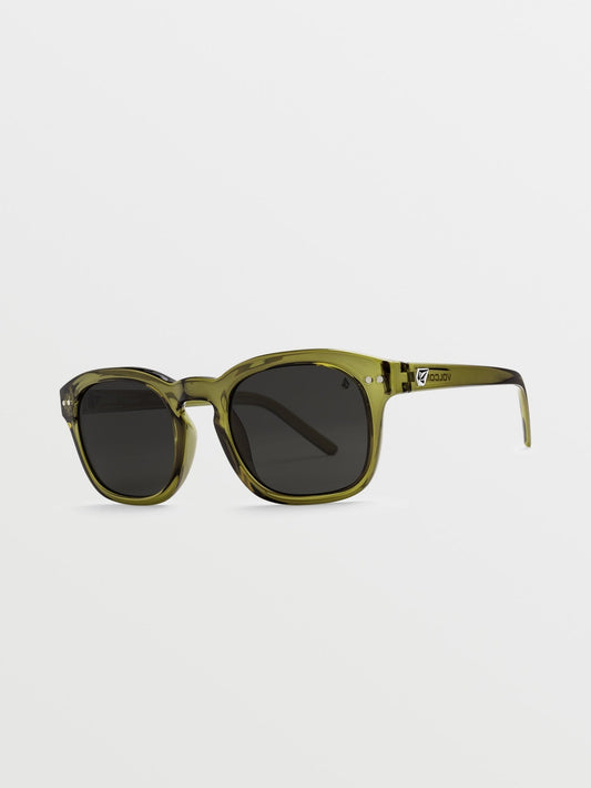 Earth Tripper Grüne Sonnenbrille (graue polarisierte Gläser) - GRÜN