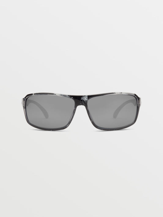 Corpo Class Gloss Marble Sonnenbrille (silberne verspiegelte Gläser) – MARINA BLUE