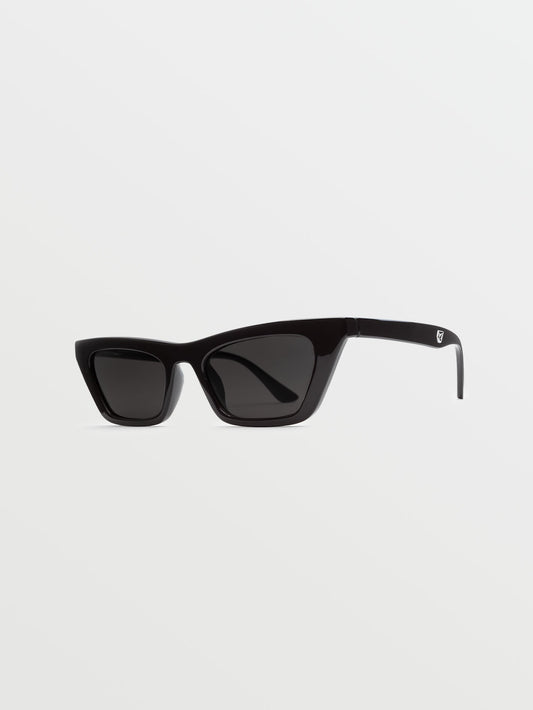 Peace Punk Sonnenbrille in Schwarz (graue Gläser) – SCHWARZ