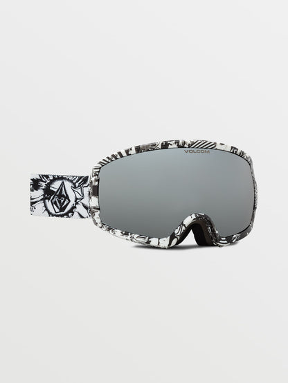 Masque de snow Migrations Op Art - Silver Chrome