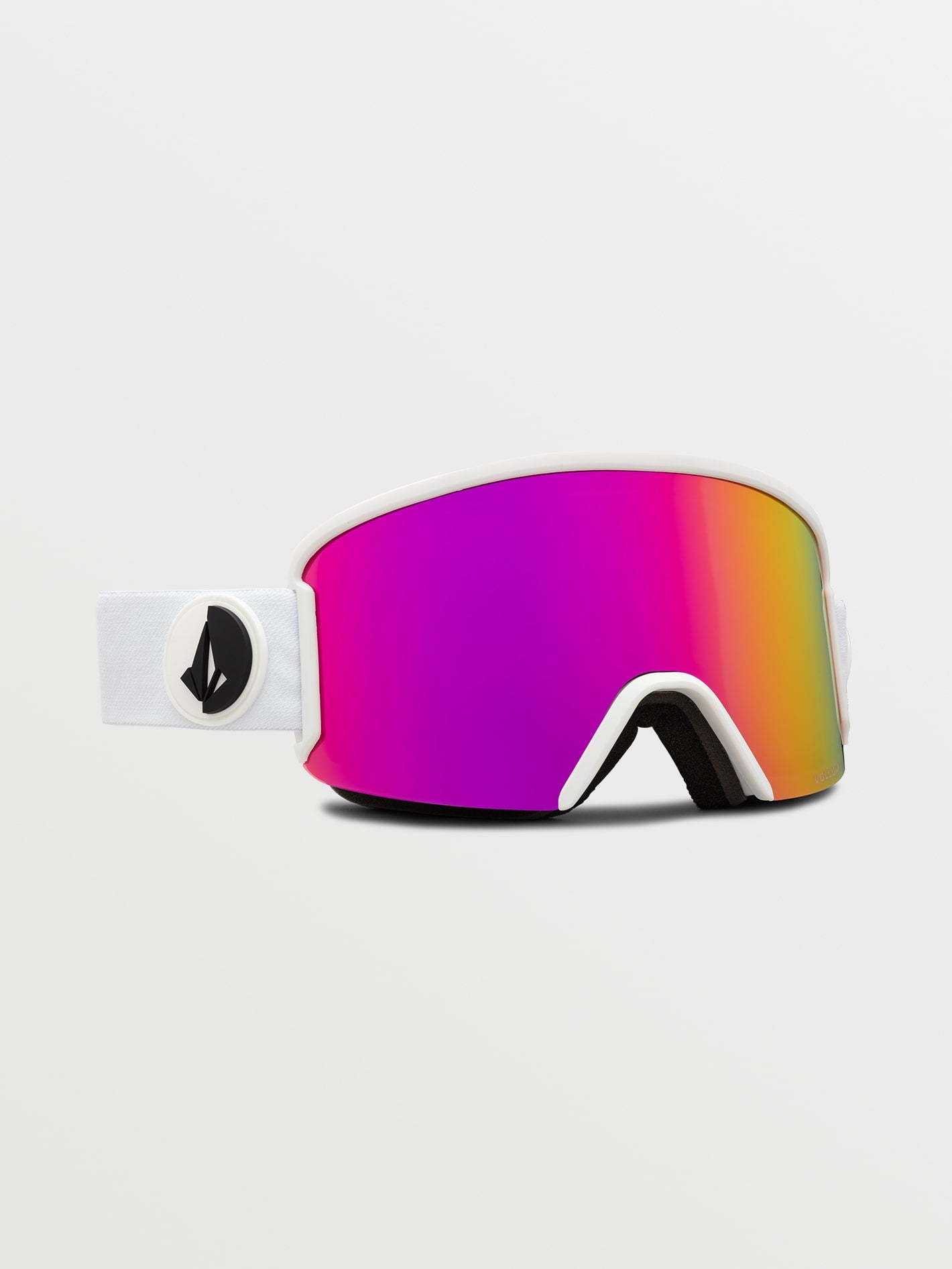Masque de snow Garden Matte White - Pink Chrome