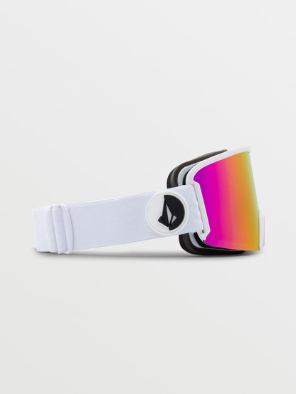 Masque de snow Garden Matte White - Pink Chrome