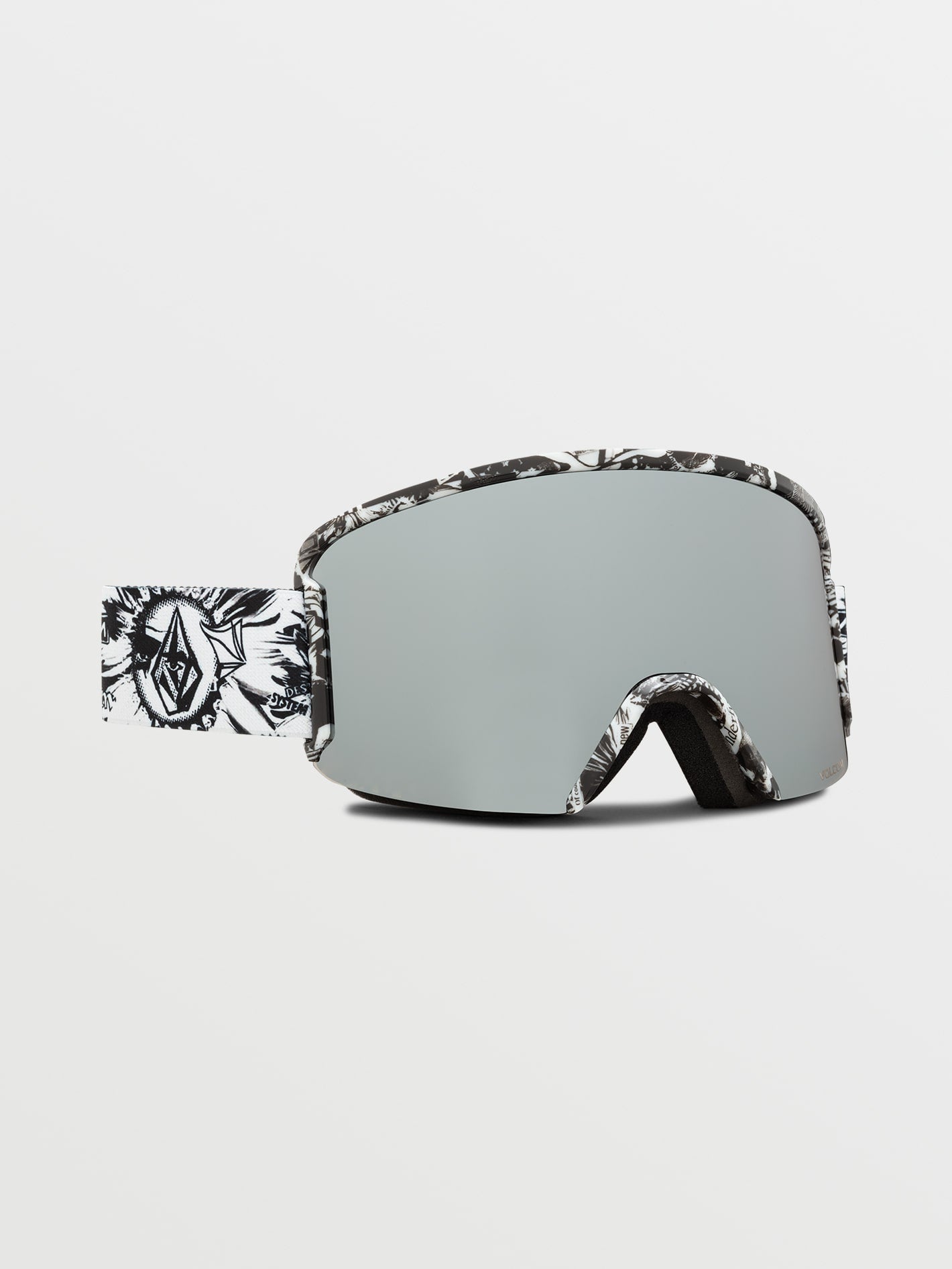 Garden Op Art Schneemaske - Silber Chrom