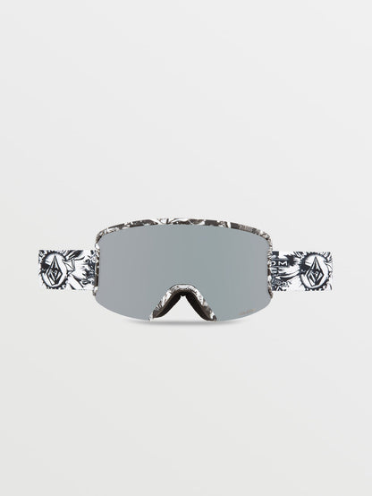 Garden Op Art Schneemaske - Silber Chrom