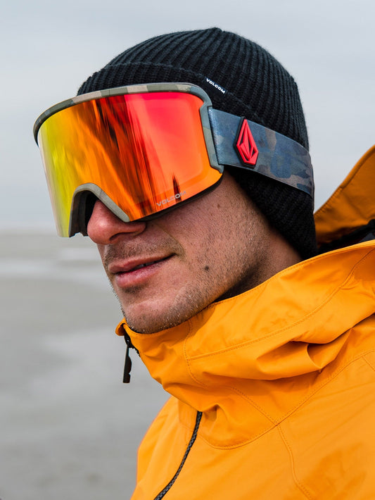 Cloudwash Camo Schneemaske (+ Yellow Chrome Bonus-Bildschirm) - RED CHROME