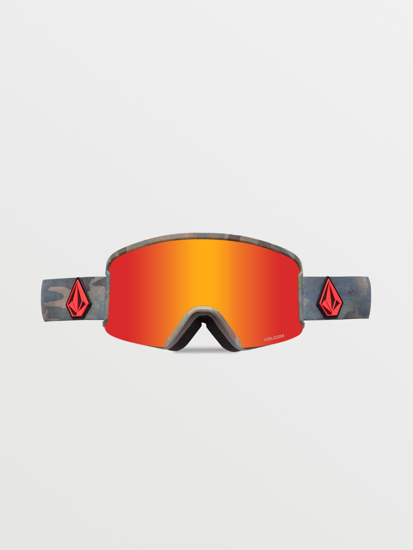 Cloudwash Camo snow mask (+ Yellow Chrome bonus screen) - RED CHROME