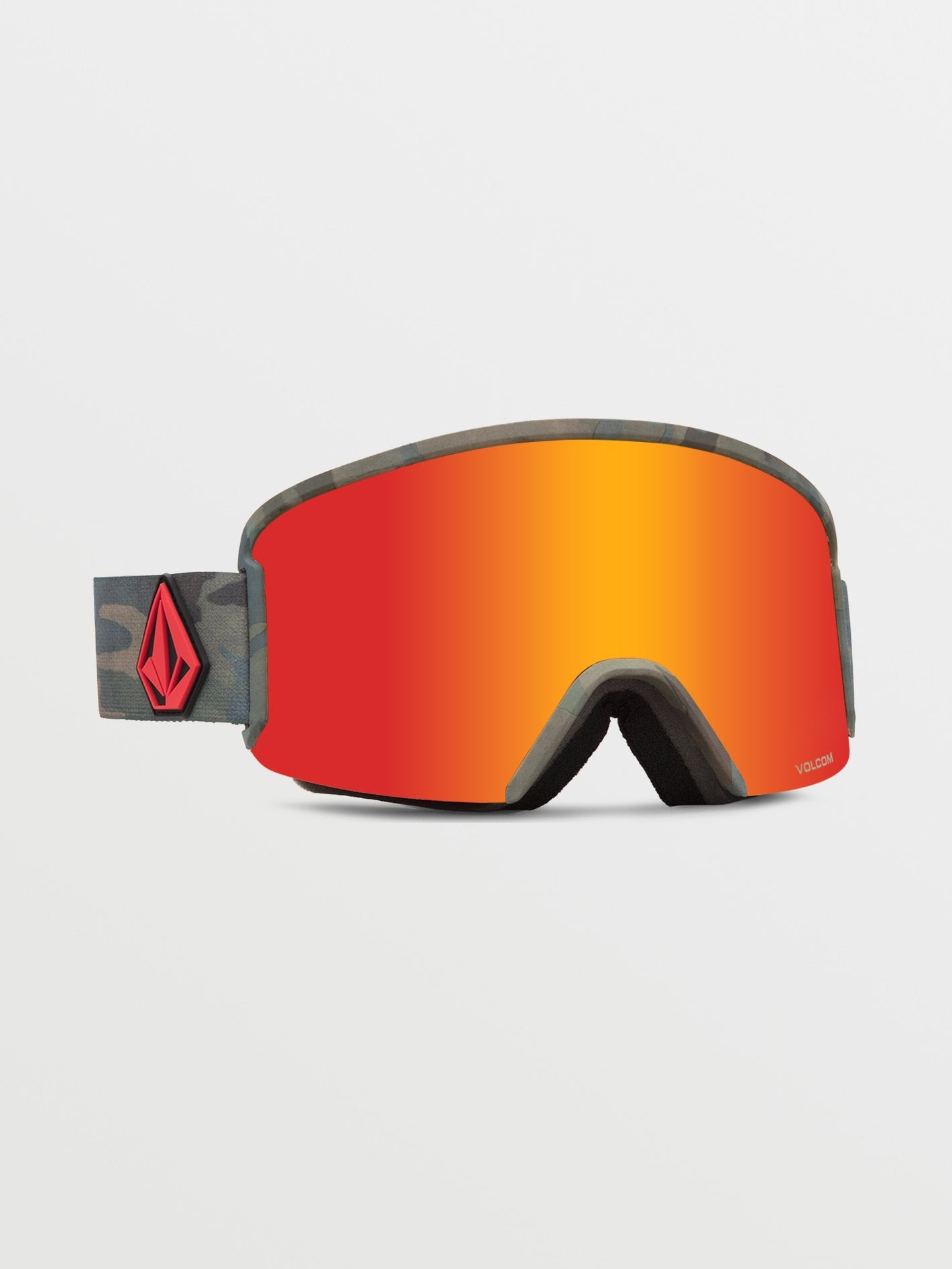Cloudwash Camo snow mask (+ Yellow Chrome bonus screen) - RED CHROME