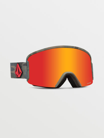 Cloudwash Camo snow mask (+ Yellow Chrome bonus screen) - RED CHROME