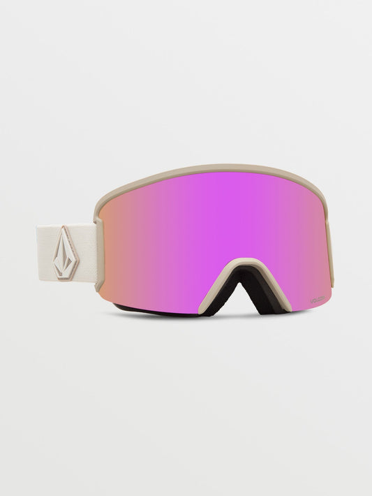 Garden Khakiest/Sand Schneebrille (+ Bonus Gelbe Chromlinse) - PINK CHROME