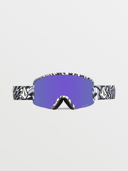 Garden Op Art Schneebrille (+ Bonus Gelbe Chromlinse) - LILA CHROM