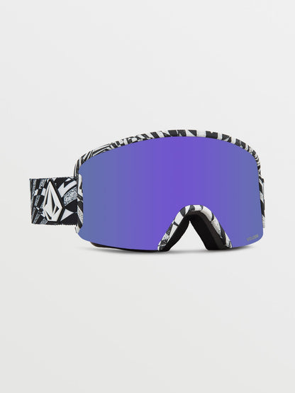 Garden Op Art Schneebrille (+ Bonus Gelbe Chromlinse) - LILA CHROM