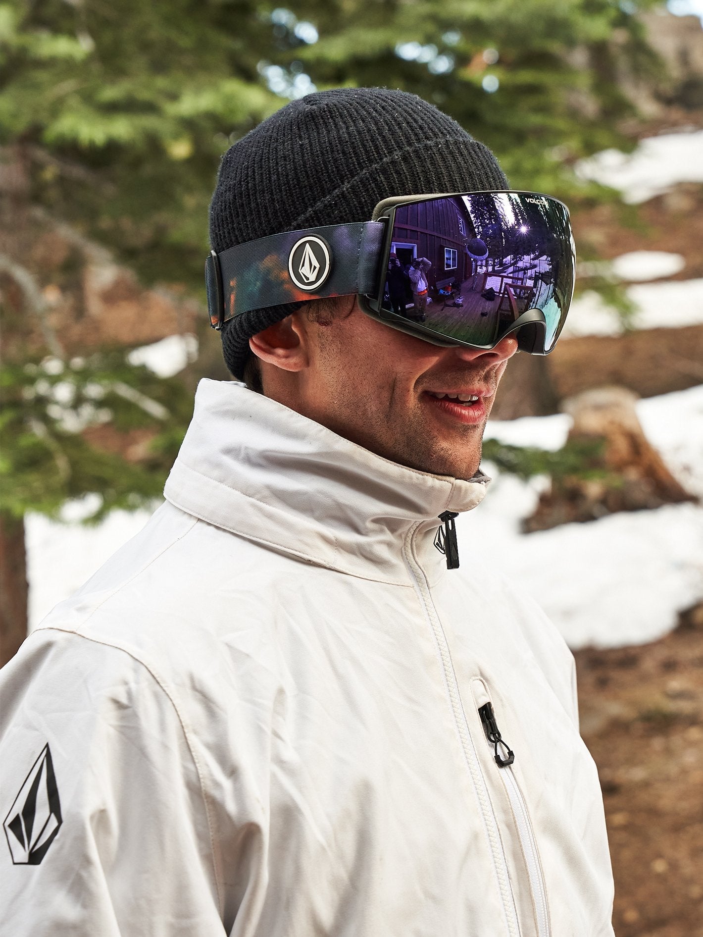 Snow Magna Mask - Storm/Purple Chrome