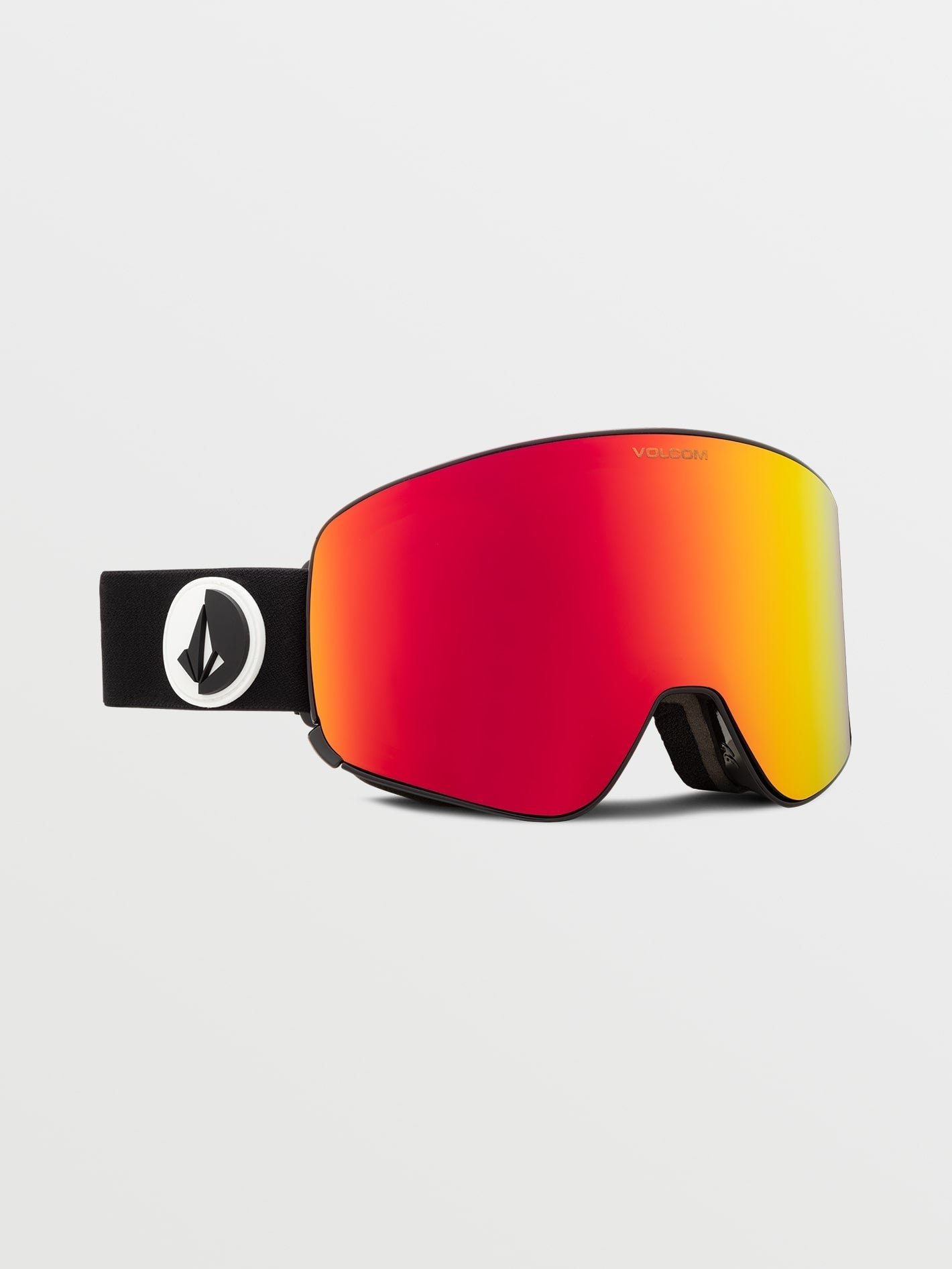 Odyssey Schneemaske in glänzendem Schwarz – Rotchrom