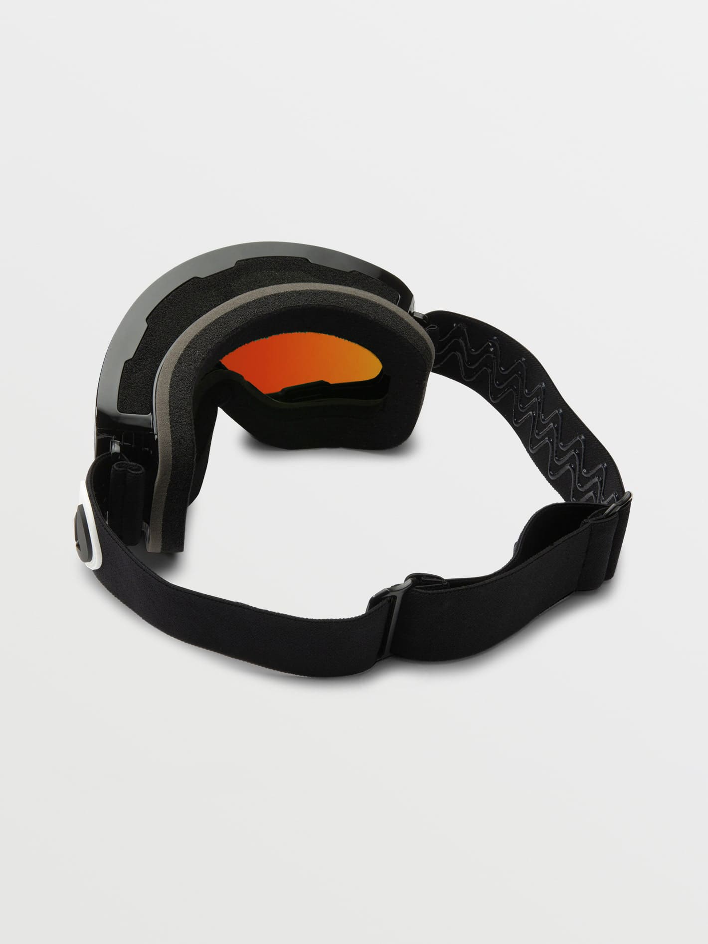 Odyssey Schneemaske in glänzendem Schwarz – Rotchrom