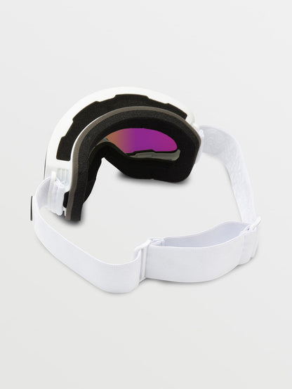 Schneemaske Odyssey Mattweiß - Pink Chrome