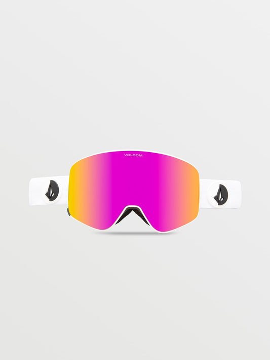 Masque de snow Odyssey Matte White - Pink Chrome