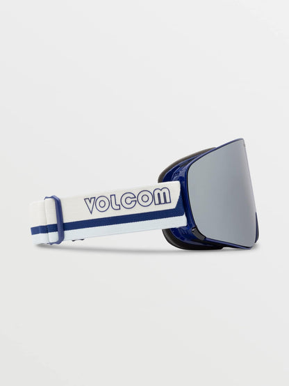 Masque de snow Odyssey Dark Blue/Off White/Sky - Silver Chrome