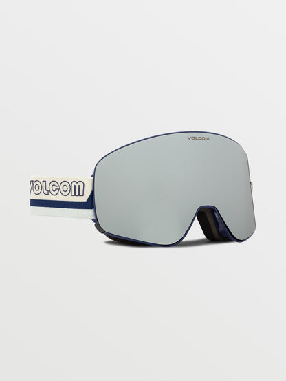 Masque de snow Odyssey Dark Blue/Off White/Sky - Silver Chrome