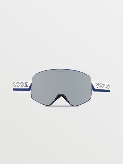 Masque de snow Odyssey Dark Blue/Off White/Sky - Silver Chrome