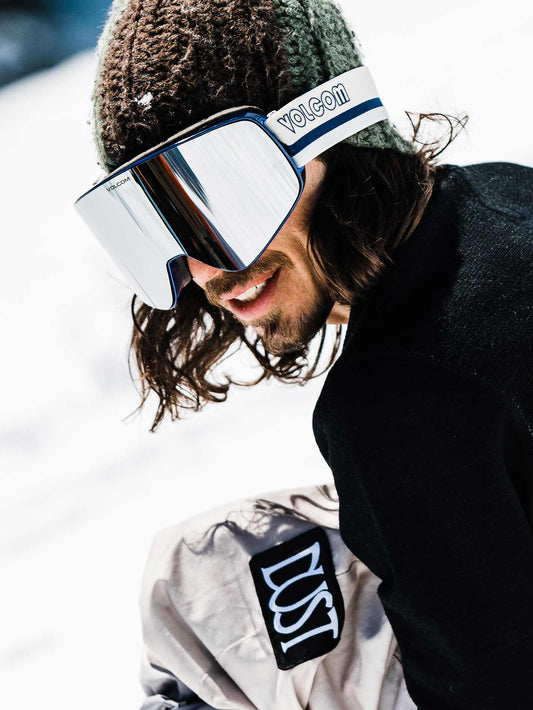 Masque de snow Odyssey Dark Blue/Off White/Sky - Silver Chrome