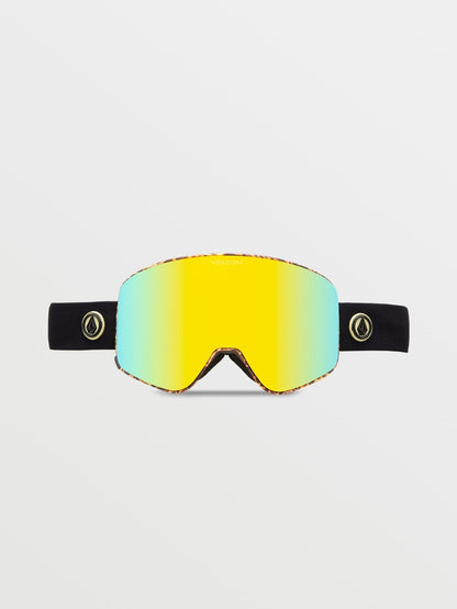 Schneemaske Odyssey Giraffe/Schwarz - Gold Chrome