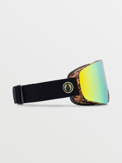 Schneemaske Odyssey Giraffe/Schwarz - Gold Chrome