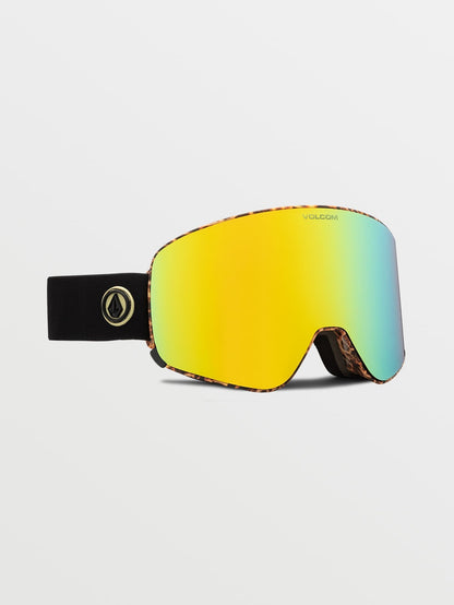 Schneemaske Odyssey Giraffe/Schwarz - Gold Chrome