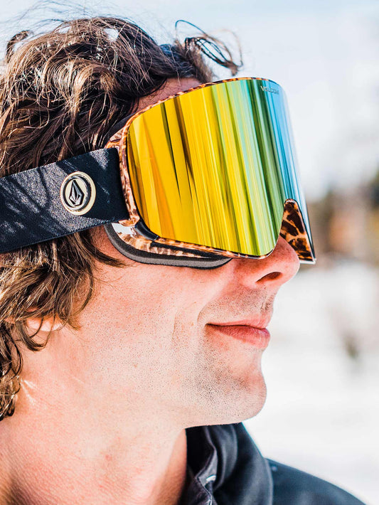 Masque de snow Odyssey Giraffe/Black - Gold Chrome