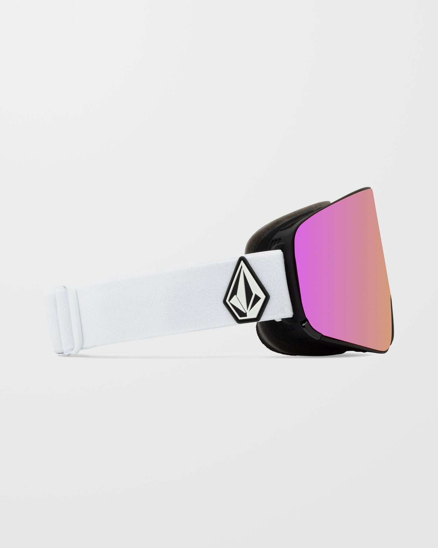 Masque de snow Odyssey Matte White (+écran bonus - Jaune) - Pink Chrome