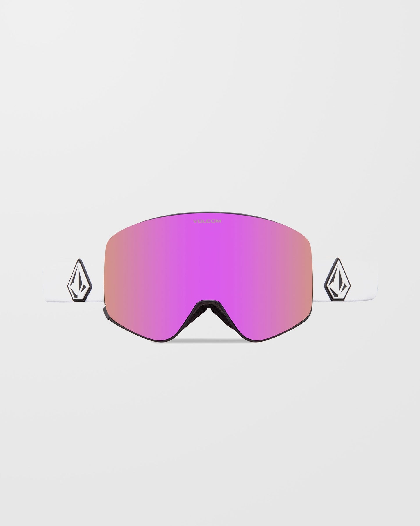 Masque de snow Odyssey Matte White (+écran bonus - Jaune) - Pink Chrome