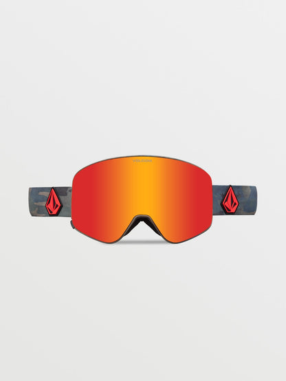 Odyssey Cloudwash Camo snow goggle (+ Yellow Chrome bonus screen) - RED CHROME