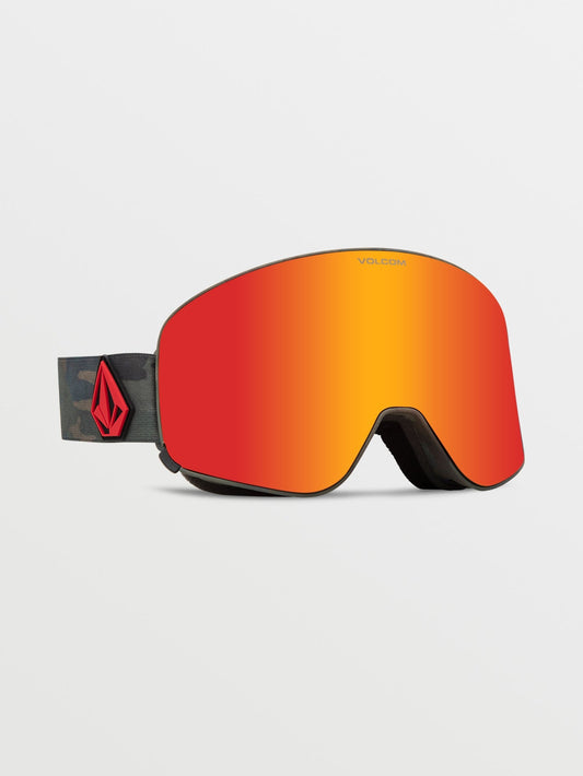 Odyssey Cloudwash Camo Schneebrille (+ Yellow Chrome Bonus-Bildschirm) - RED CHROME