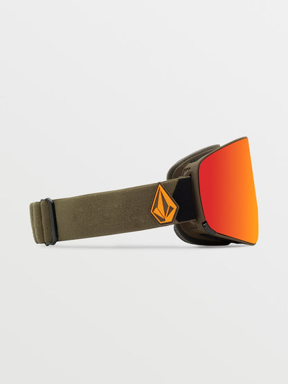 Snow goggle Odyssey Military/Gold (+ Yellow Chrome bonus screen) - RED CHROME